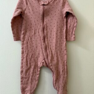 Carter's Pink Patterned Footed One Piece